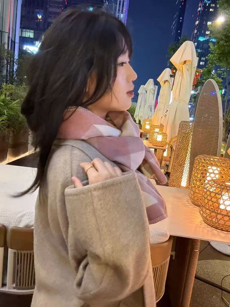 JM Jesienno-zimowy szalik dla kobiet, ciepły, modny, uniwersalny i elegancki szal, dwufunkcyjny, ocieplacz na szyję_voghion.com