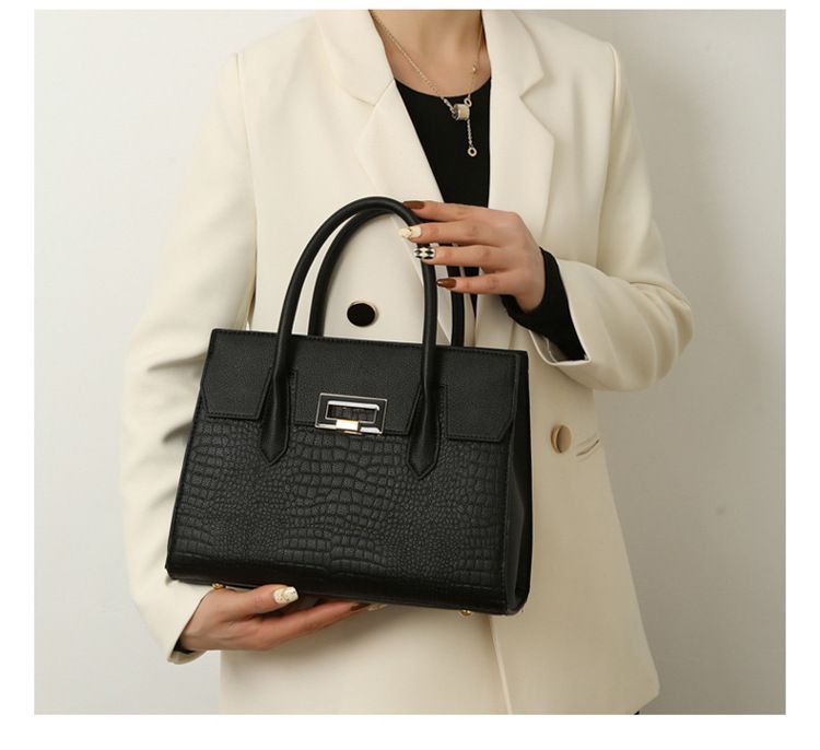 2024 nuova borsa a tracolla minimalista urbana per mamma, borsa a tracolla da donna, classico motivo a pelle di serpente_voghion.com