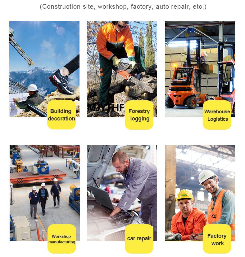 Stivali da lavoro impermeabili da uomo con punta in acciaio indistruttibile, anti-schiacciamento, scarpe antinfortunistiche resistenti al taglio, da motociclista, Botas Para Hombre_voghion.com