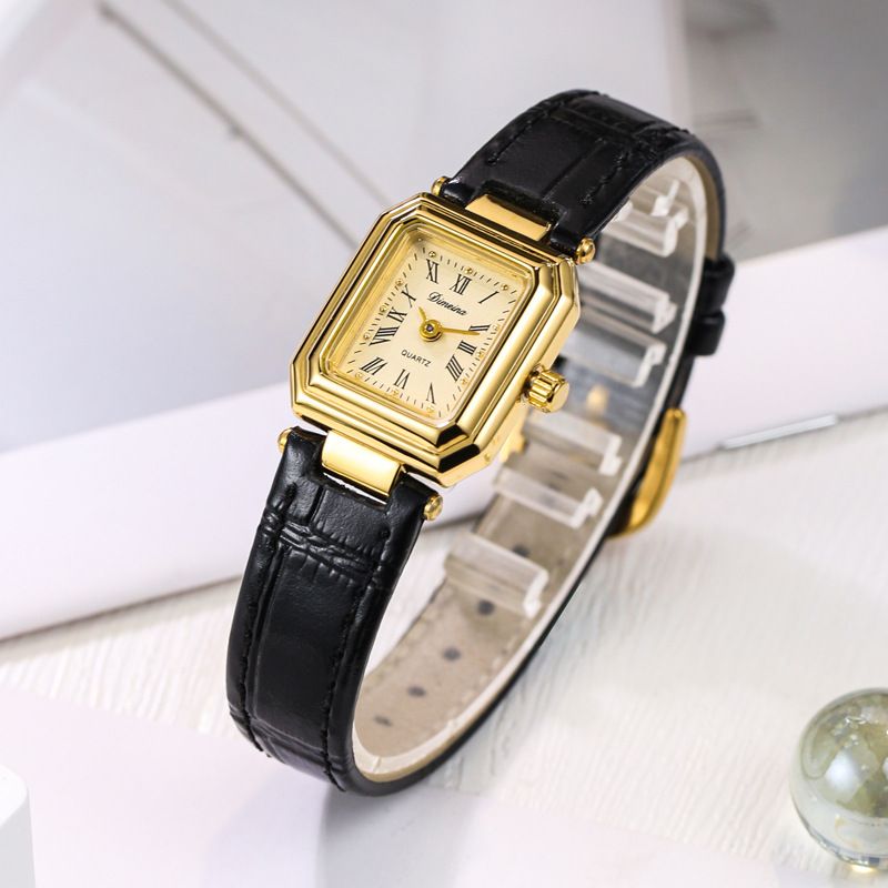 Timena Square Niche für Frauen INS Style Student Einfache elegante kompakte römische Armband Damenuhr_voghion.com