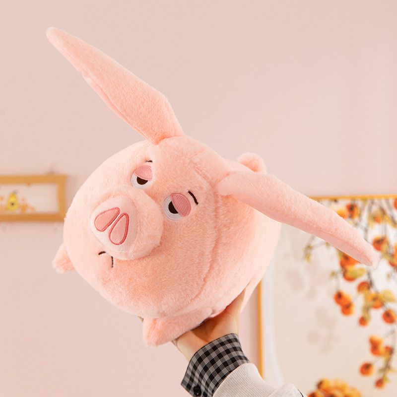 Peluche a forma di maialino volante con orecchie lunghe, morbido e soffice, per la decorazione della stanza dei bambini_voghion.com