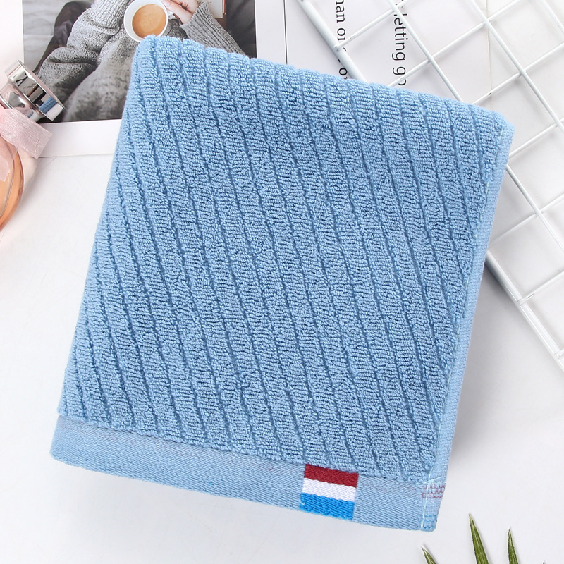 【Asciugamano in puro cotone】 Asciugamano grande jacquard ricamato per il lavaggio del viso che assorbe l'acqua addensato per uso domestico per adulti_voghion.com