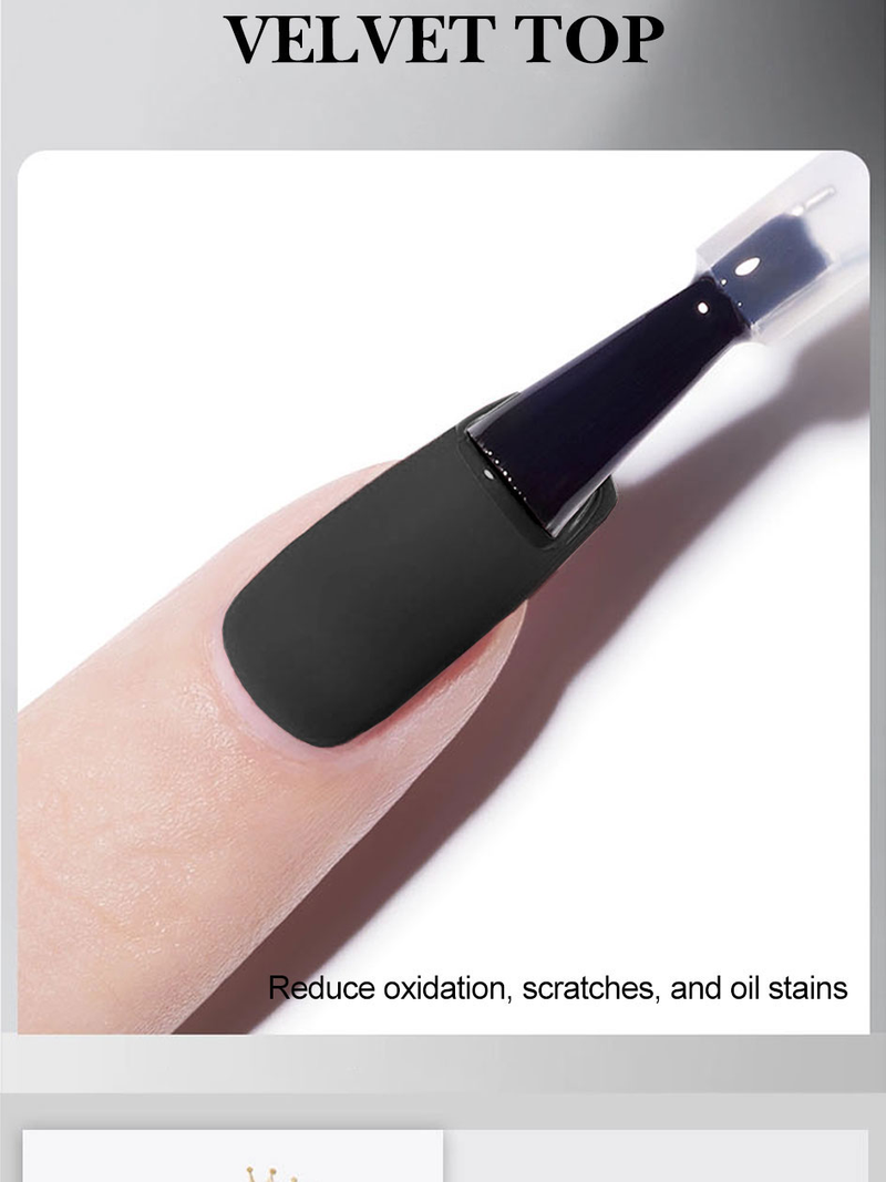 Arte Clavo Matte Velvet Top Coat UV Gel Soak Off 10ml Lack Semi-permanent Nagellack Seal Gel Polish Nagelkonst Dekorationer Verktyg_voghion.com