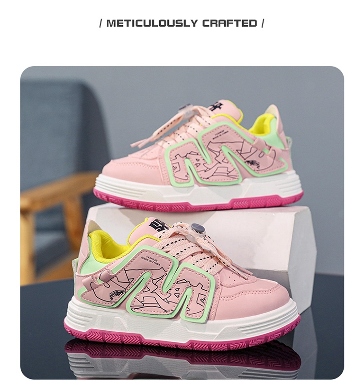 Scarpe basse, scarpe bianche piccole, scarpe casual, scarpe per bambini e bambine, scarpe per bambini grandi e quattro stagioni_voghion.com