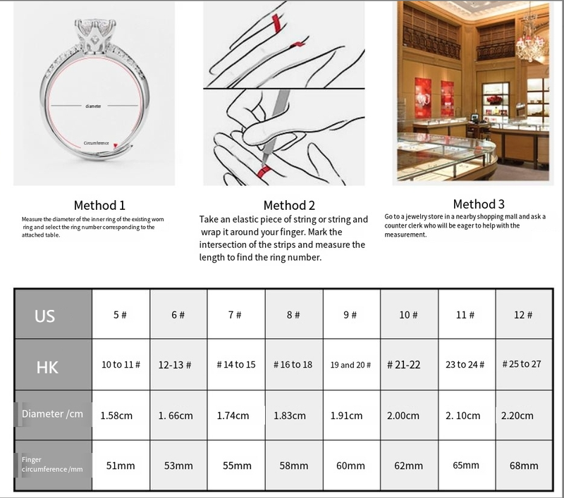 Anello Moissanite Eterno Brillante Anello Moissanite Intarsiato Argento S925 Fidanzamento Semplice_voghion.com