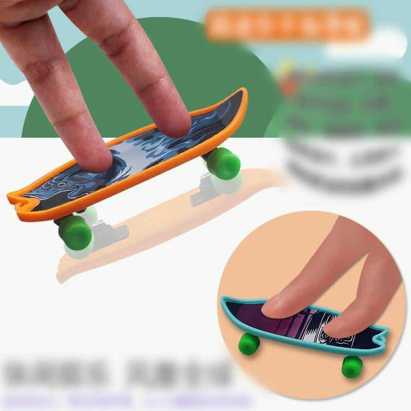 Hot Sale Creative Finger Skateboard Puzzle Decompression Plastic Fingertip Scooter Desktop Thumb Toy_voghion.com
