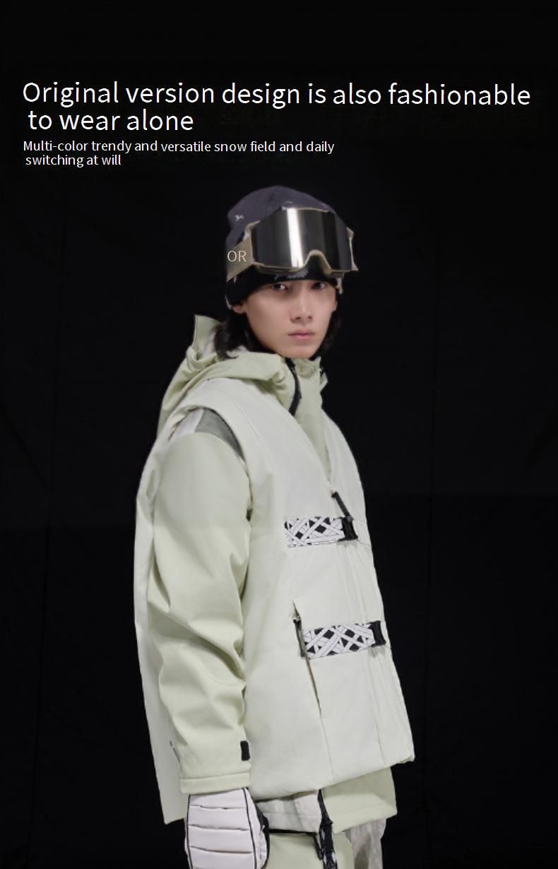 Unisex Ski Vest – PCotton Insulated Waterproof Windproof Vest For Snowboarding & Outdoor Adventures_voghion.com