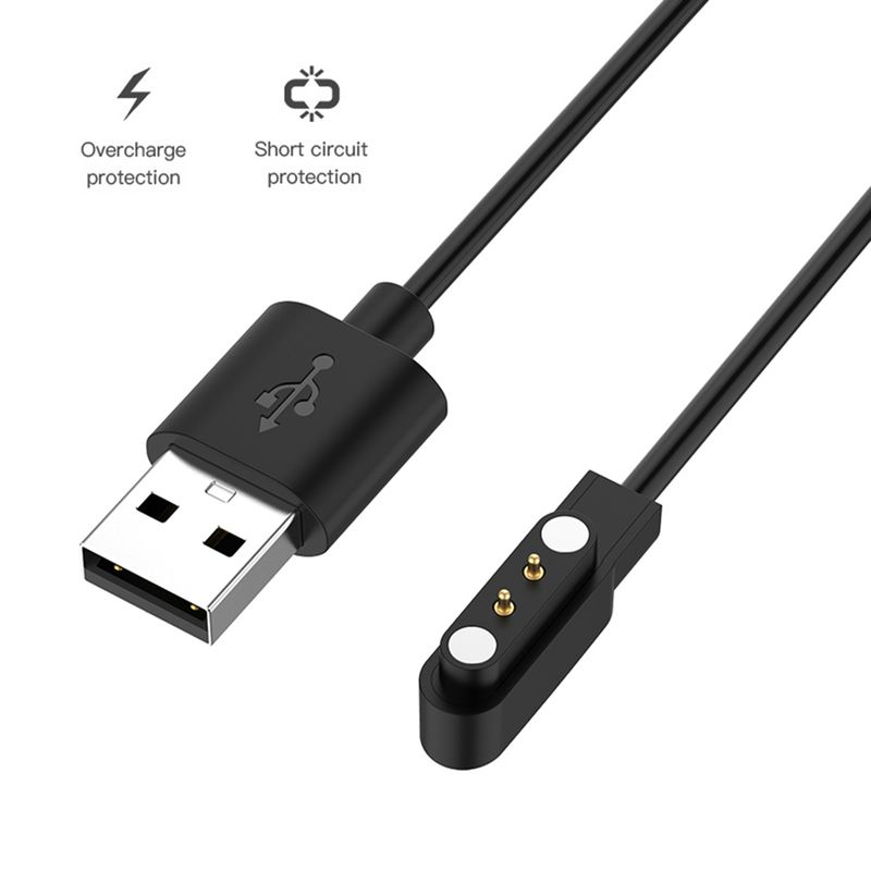 Caricatore cavo di ricarica rapido per orologio intelligente in plastica magnetica di lunga durata da 60/100 cm per Xiaomi Haylou Solar LS05_voghion.com