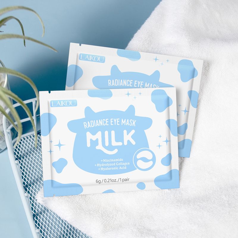 Máscara labial e para os olhos Laikou, 8 conjuntos de 5 peças, máscara hidratante para os lábios e para os olhos_voghion.com