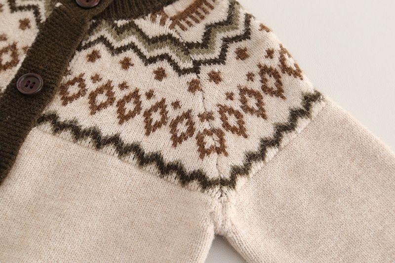 Ensemble trois pièces pour garçon, pull tricoté à manches longues, style britannique, mode automne 2025_voghion.com