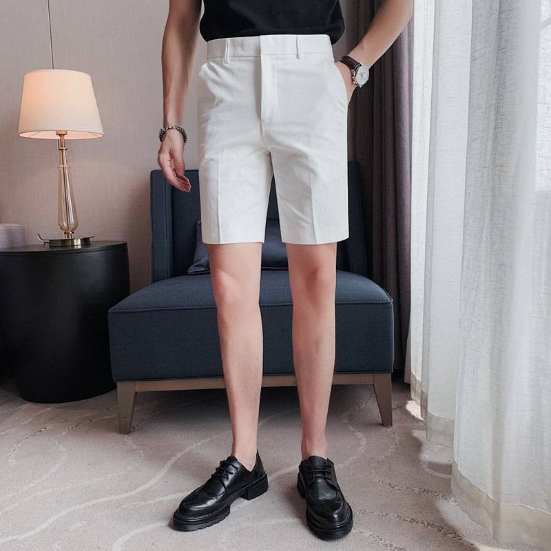 27-42 Summer Luxury High Quality Men's Casual Shorts Versatile 5/4 Western Pants Thin Middle Pants Western Shorts_voghion.com