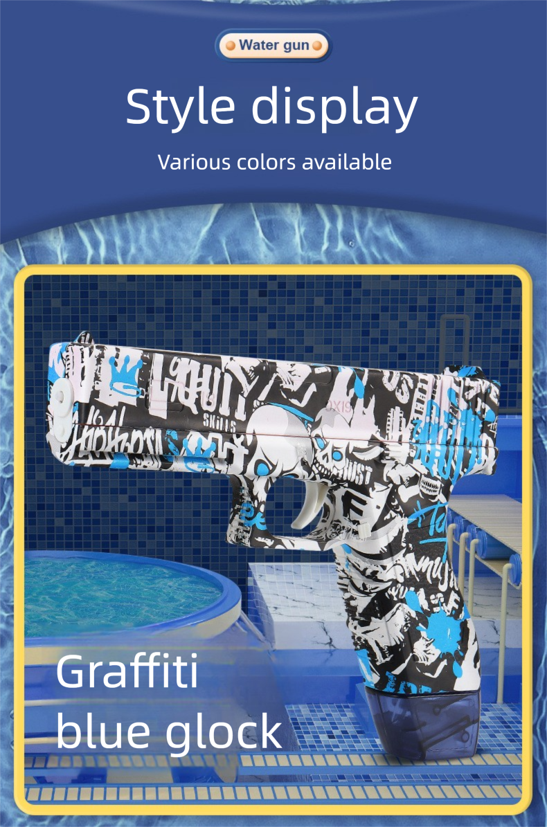 Electric Glock Children's Toy Large Capacity Repeating Water Gun Beach Summer_voghion.com