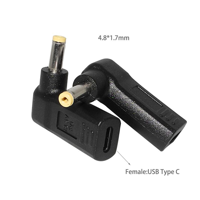 Laptop Power Adapter Connector DC Plug USB Type C Female To Universal Male Jack Converter For HP Dell Asus Acer Lenovo_voghion.com