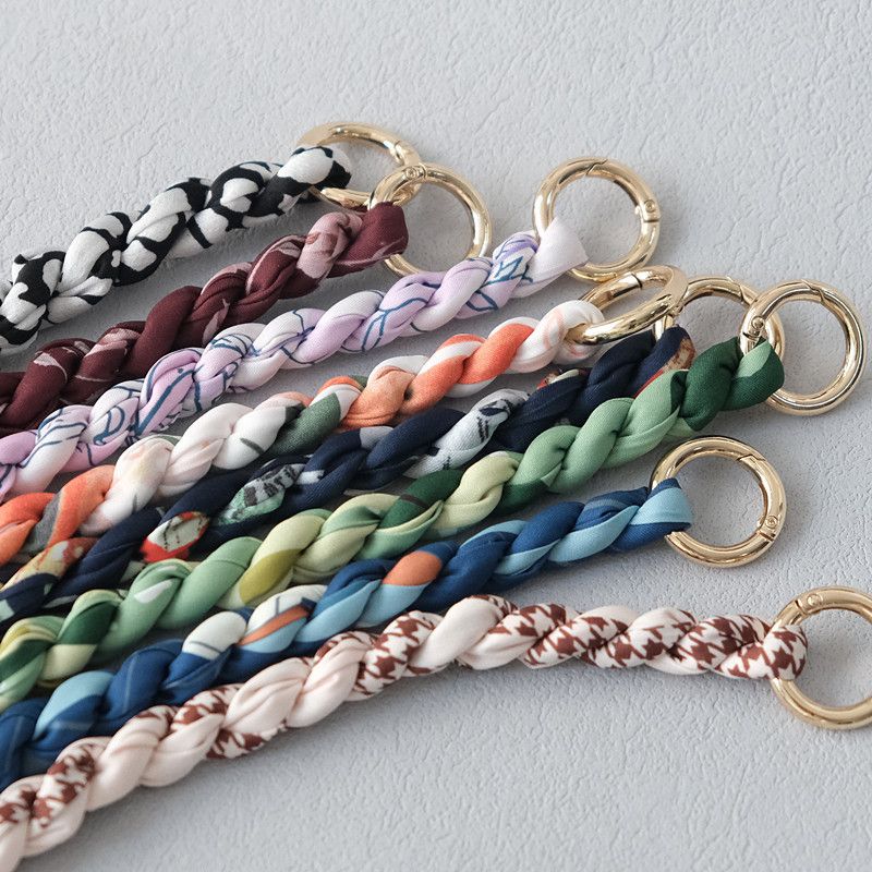 Moda Nuova Sciarpa Versatile in Seta Corta Primavera Estate Borsa Tracolla Accessori per Borsa Catena per Telefono Portatile_voghion.com