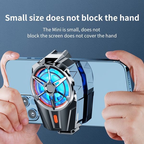 Phone Cooler For Gaming; Universal Phone Cooling Fan With Two Cooling Modes; Mobile Phone Radiator Case For; IPhone / Samsung / Huawei / Google / Mi_voghion.com