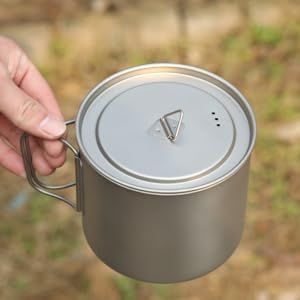 Generic Lightweight Titanium Cup Lid For Outdoor Adventures, 95mm, Silver Gray_voghion.com