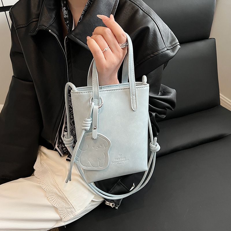Telefono per donne 2025 nuova borsa a mano semplice in pelle oliata, borsa a tracolla con rossetto_voghion.com