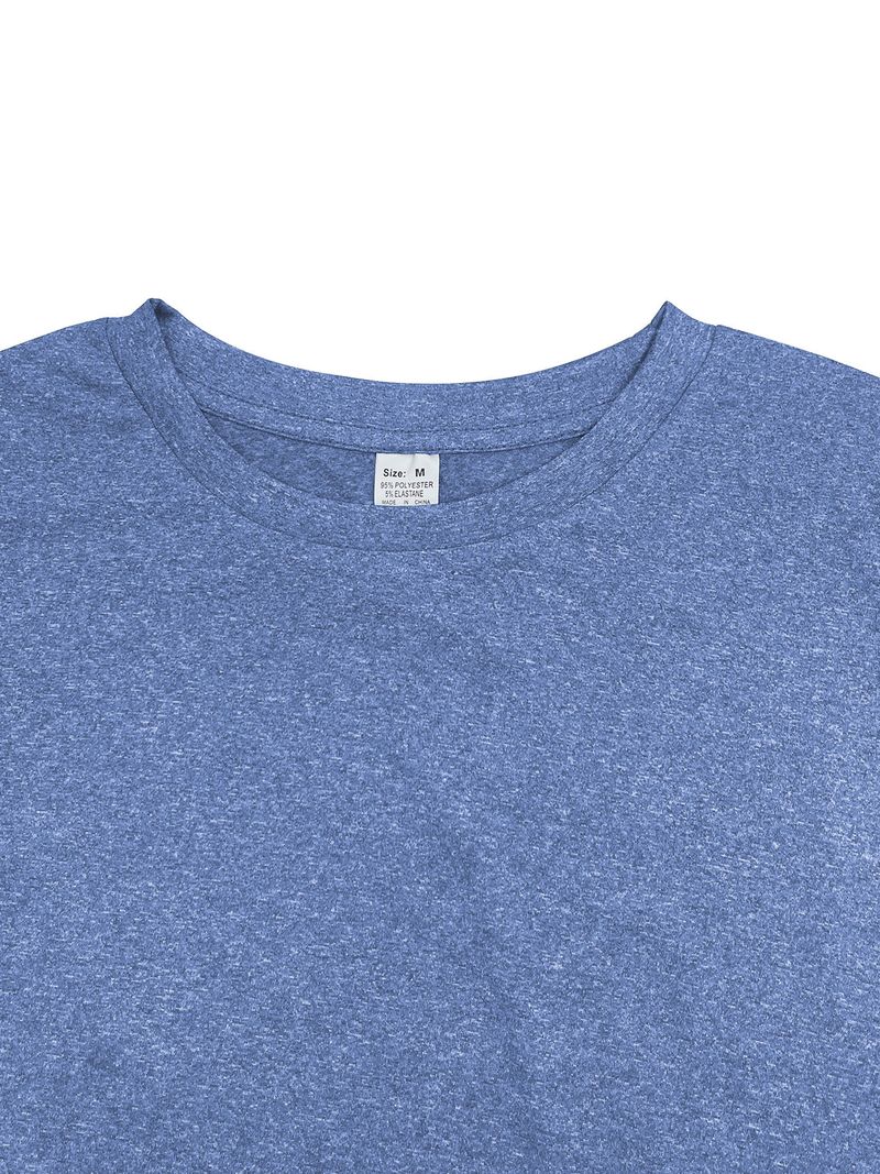 Maglietta da uomo a maniche corte con scollo tondo ad asciugatura rapida, abbigliamento da allenamento per basket, corsa, sport e fitness_voghion.com