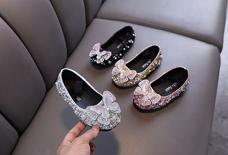 Neu Dame Baby Mädchen Mädchen Prinzessin Diamant Einzelnen Schuh Schuhe Dance_voghion.com