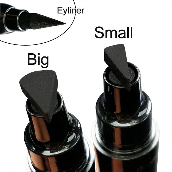 Big Seal Stamp Płynny Eyeliner Pen Wodoodporny Szybkoschnący Czarny Eyeliner Ołówek Z Eyelinerem Kosmetyczny Dwustronny Eyeliner_voghion.com