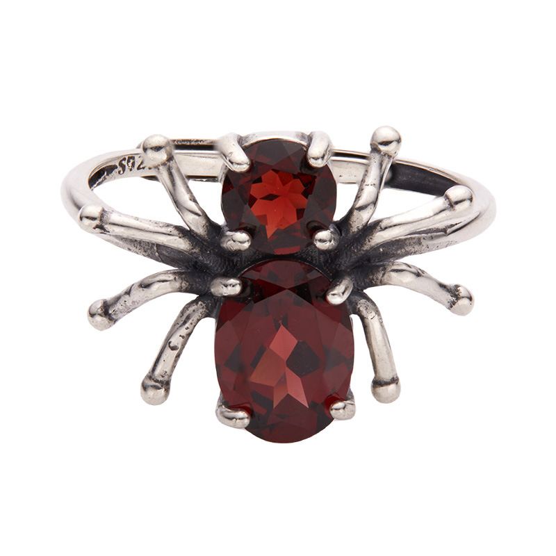 Anello di gioielleria naturale puro con pietra preziosa colorata tailandese, per uomini e donne, in argento semplice_voghion.com