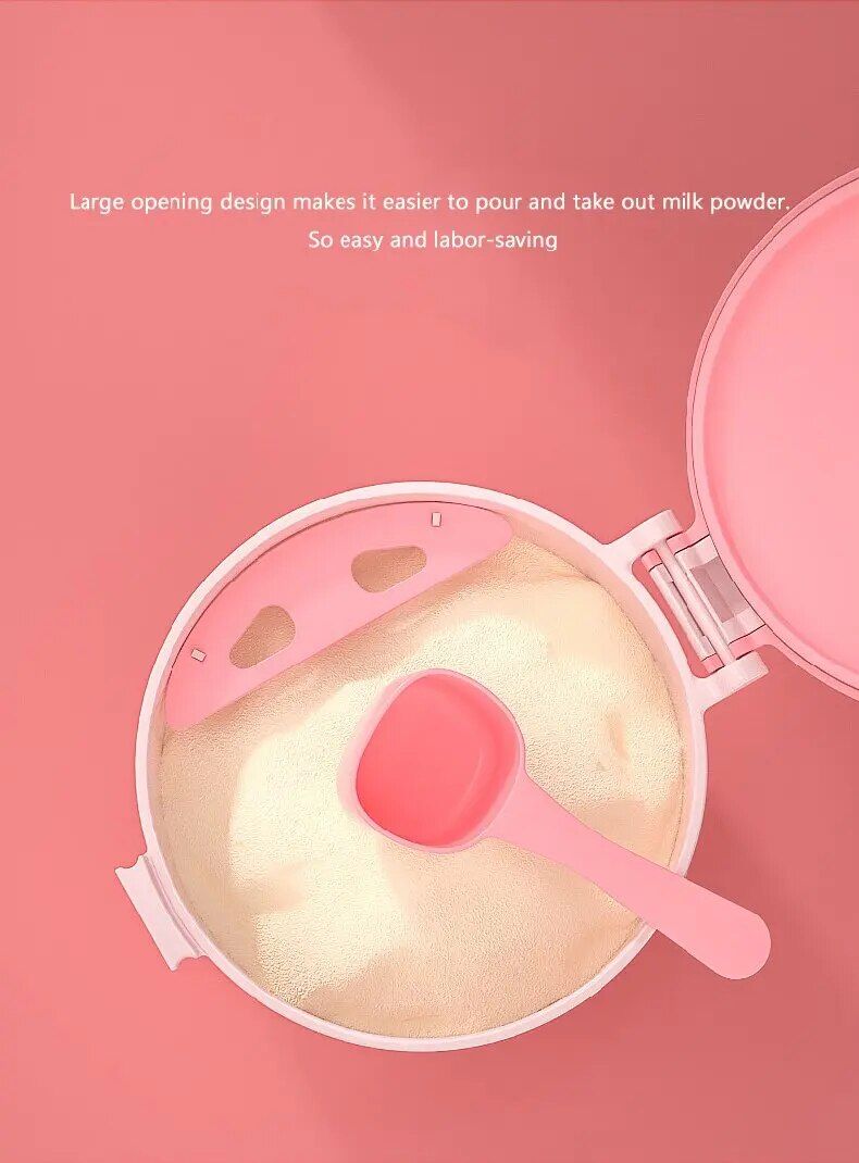 Baby Formula Box Portable Food Supplement Box Sealed Can Divisible Moisture-proof Storage Tank_voghion.com