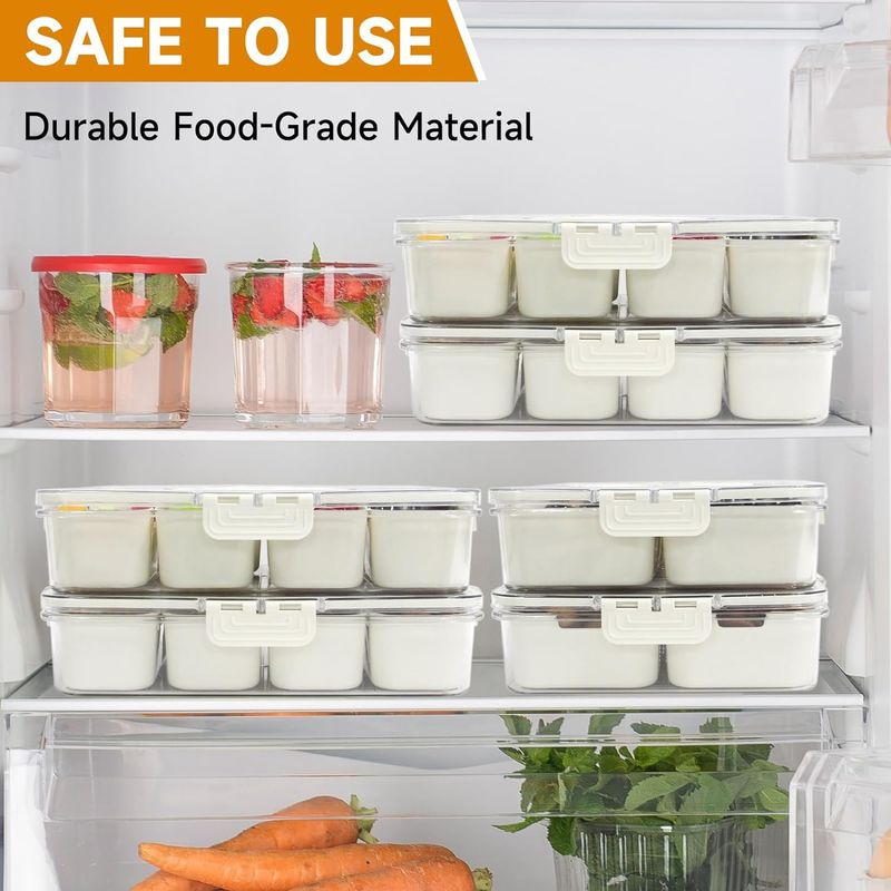 Contenitore per snack a 4 griglie/8 griglie, tagliere portatile da viaggio per salumi con coperchio, contenitore per alimenti in frigorifero, organizer per snack_voghion.com
