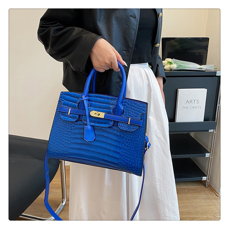 Vintage Fashion Crocodile Print Handheld Shoulder Crossbody Bag_voghion.com