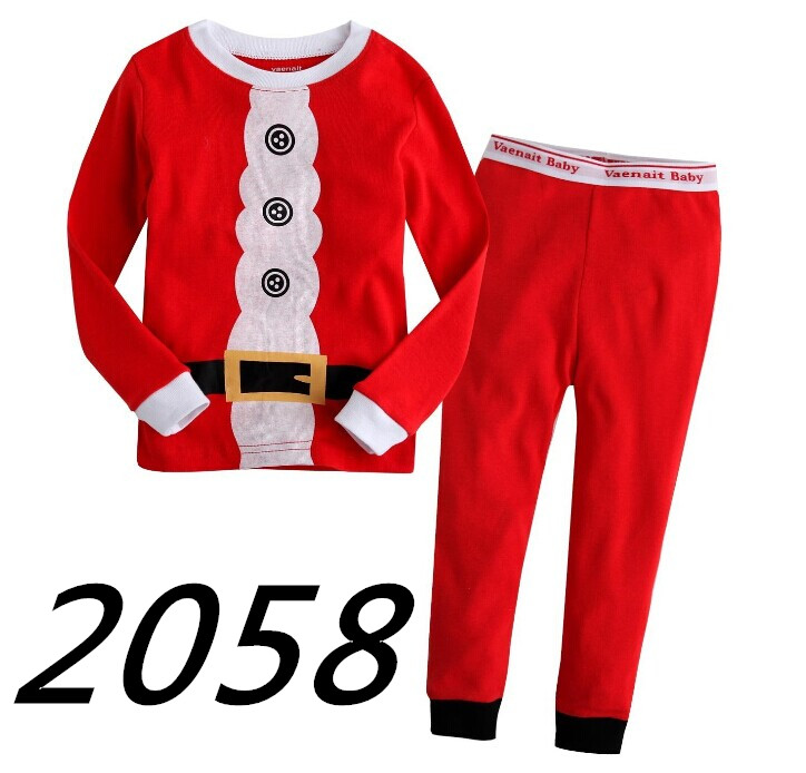 Conjunto de Navidad Niños de 2 a 7 años Ropa de hogar Ropa informal para niños_voghion.com