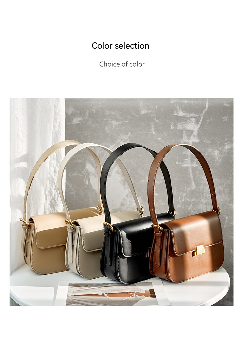 Senso del lusso Borsa da ascella dal design di nicchia Borsa da donna in pelle Nuova borsa tofu moda autunno e inverno Borsa a tracolla con una spalla_voghion.com