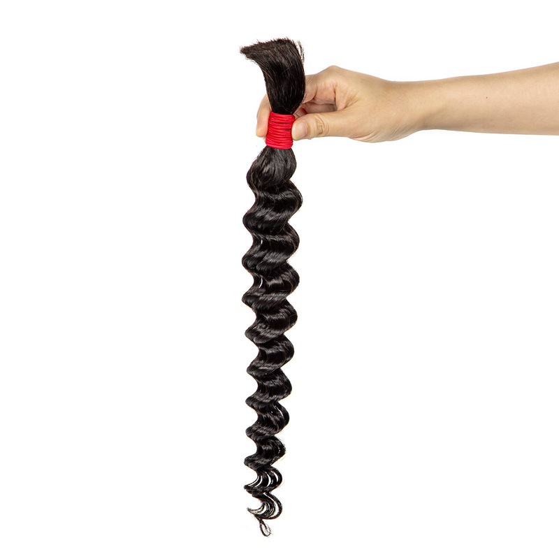 Capelli umani intrecciati per trecce Boho 2 pacchi Onda profonda Capelli umani sfusi per intrecciare Estensioni dei capelli intrecciati bagnati e ondulati_voghion.com