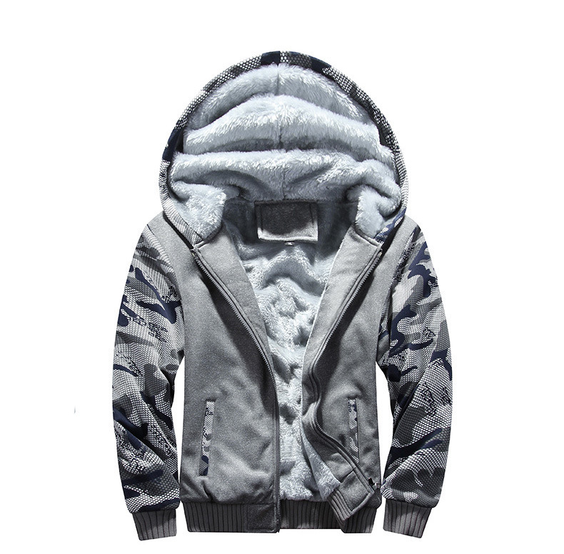 Abbigliamento maschile invernale più abito in velluto spesso per giovani uomini con felpa sportiva in due pezzi con cappuccio in tinta unita D62_voghion.com