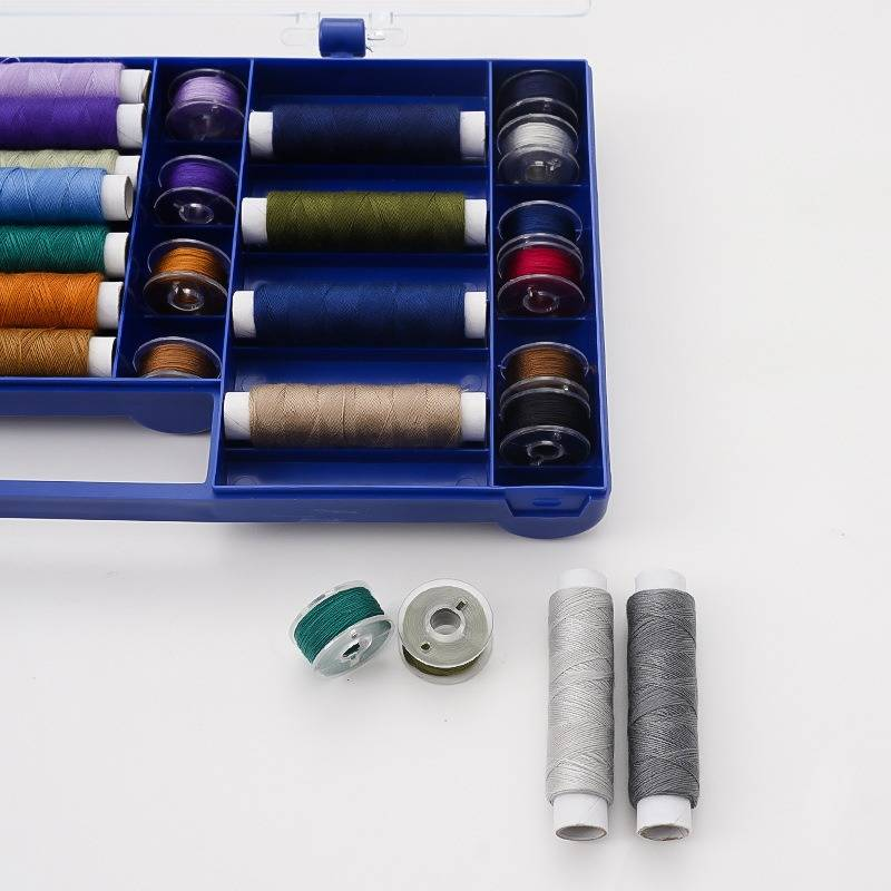50 yards 32 colors sewing thread + 25 yards 32 colors bobbin thread set Colorful hand sewing thread_voghion.com