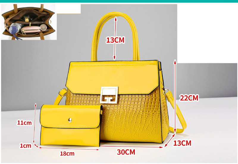Handtaschen-Set für Damen, stilvolle und stimmungsvolle Damentasche, Handtasche, Umhängetasche für Damen_voghion.com