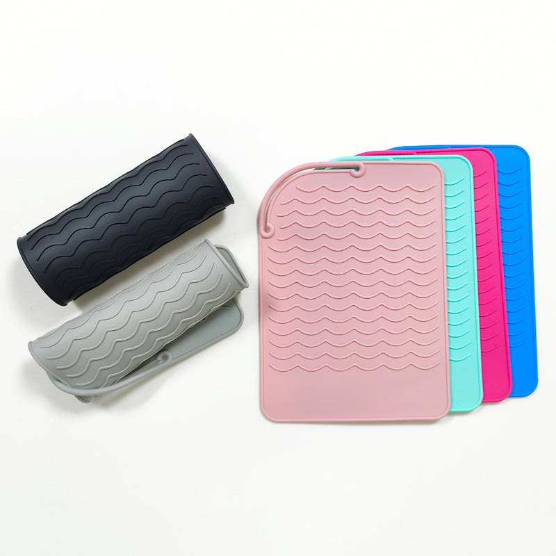 Piastra per capelli Isolamento Pad Piastra per arricciacapelli Isolamento Pad Piastra per capelli Speciale per salone di parrucchiere Stecca elettrica Antiscivolo Antiscottatura Pad in silicone_voghion.com