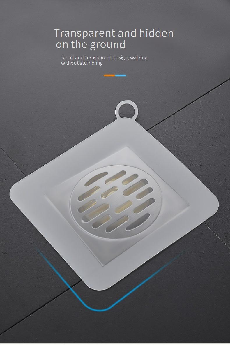 Capac de scurgere din silicon - Dop de chiuvetă pentru baie rezistent la mirosuri și insecte (Design universal pentru curgerea apei, ușor de curățat)_voghion.com