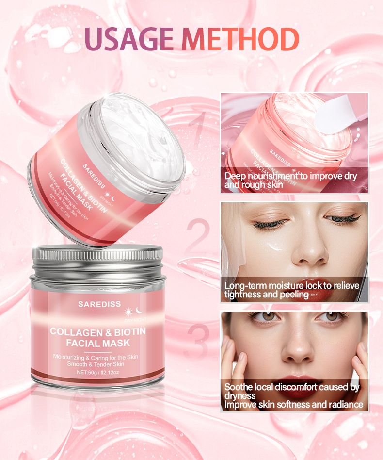 Mascarilla desprendible Full English Sakura Collagen Reafirmante de noche Elástica Hidratante Hidratante_voghion.com