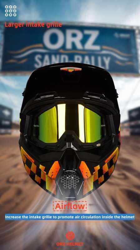 Casco di sicurezza Orz Greenway X6 Off Road Wind Mirror Speed Descent Forest Road Mountain Bike completamente staccabile Youth Self_voghion.com