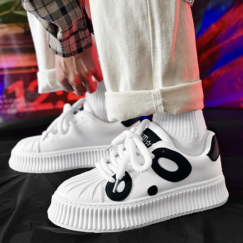 Niche Design Bear Bread Men Casual New National Trend Dad Skateboard Trendy Brand Live Streaming Men's Shoes_voghion.com