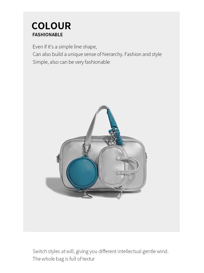 Borsa da bowling Boston di ispirazione vintage con tracolla staccabile: elegante borsa a tracolla e a spalla singola per donna (vari colori)_voghion.com