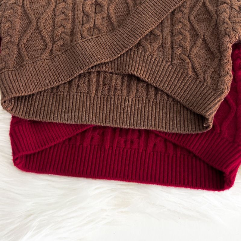 Mädchen Pullover Kleid Frühjahr Neue Stil Prinzessin Kleid Niedlich Gestrickte Tutu Rock Zwei Stück Set_voghion.com
