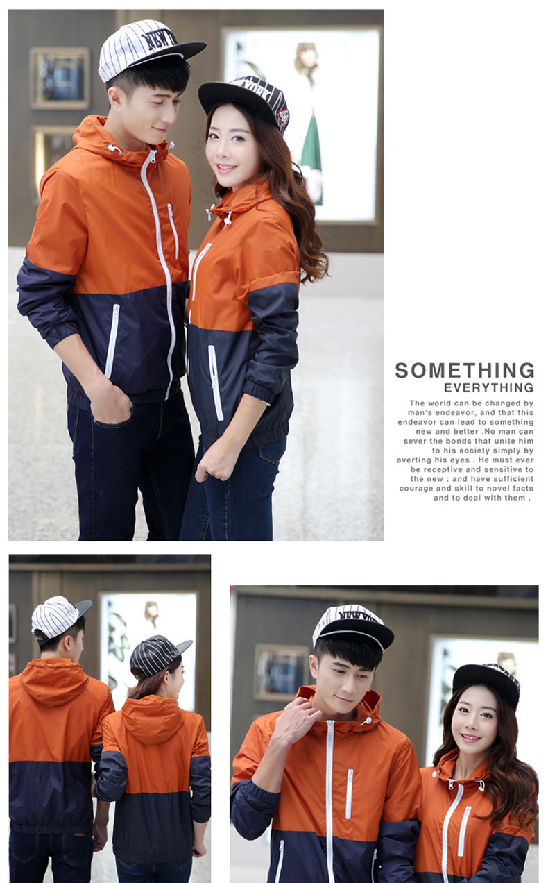 Couple Outfit, Outdoor Casual Light Thin Jacket, Windbreaker Printed Spring Autumn Coat, Class Uniform, Advertising And_voghion.com