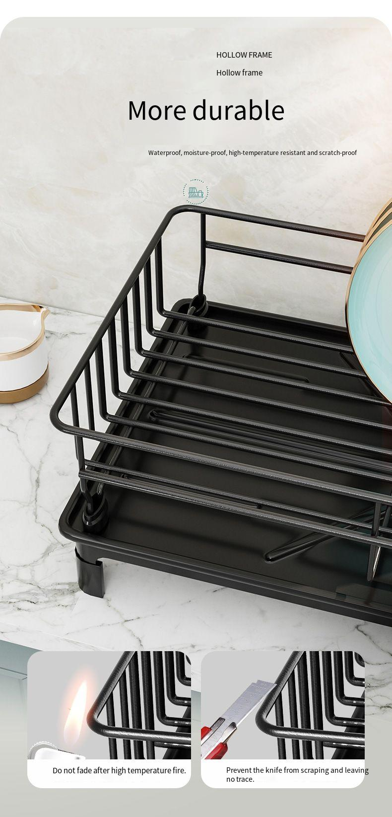 Contenitori per piatti e ciotole da cucina, scolapiatti multifunzionale da banco, ciotole interne per armadietti e organizer per bacchette,_voghion.com