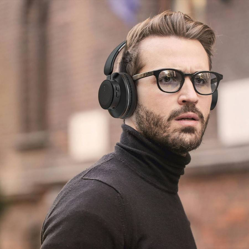 New Cross Border Recommendation ANC Noise Reduction Foldable Head Mounted Bluetooth Headset Sports Call Rotating Wireless Headset_voghion.com