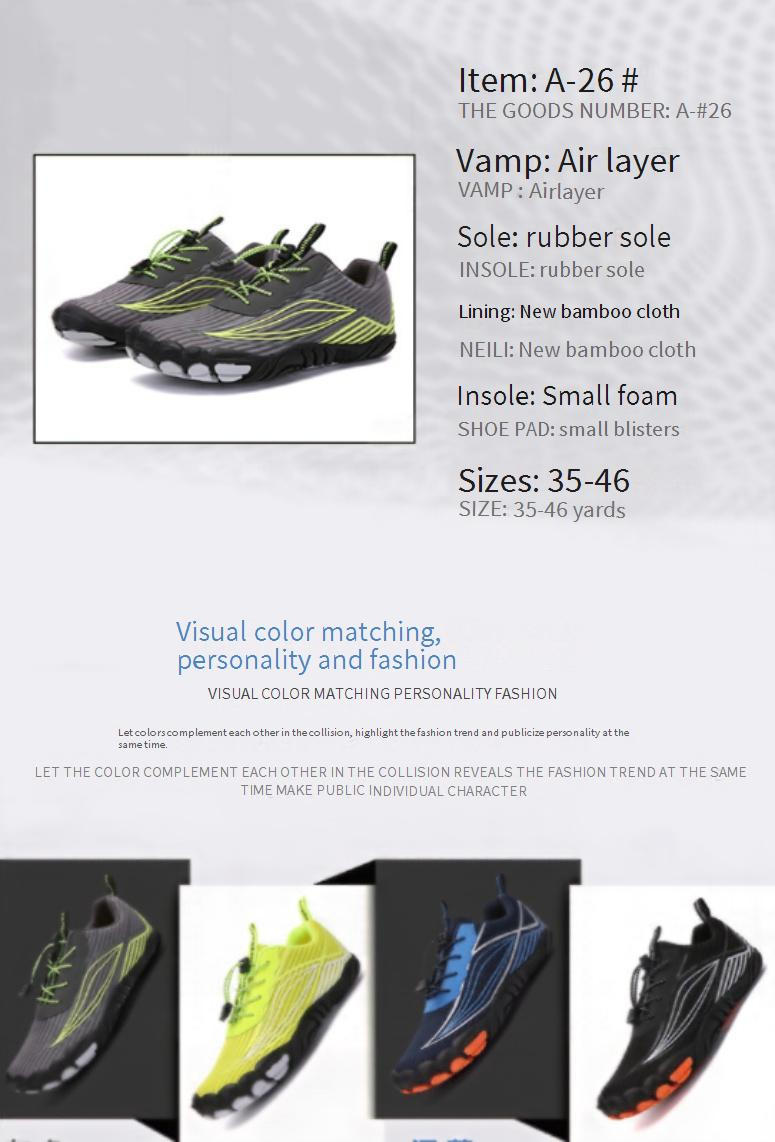 Outdoor-Fluss-Tracing-Schuhe für Herren und Damen, Strandschuhe, rutschfest, amphibische Schnellstopp-Wasserschuhe, Schwimmschuhe, Herren-Wanderschuhe_voghion.com