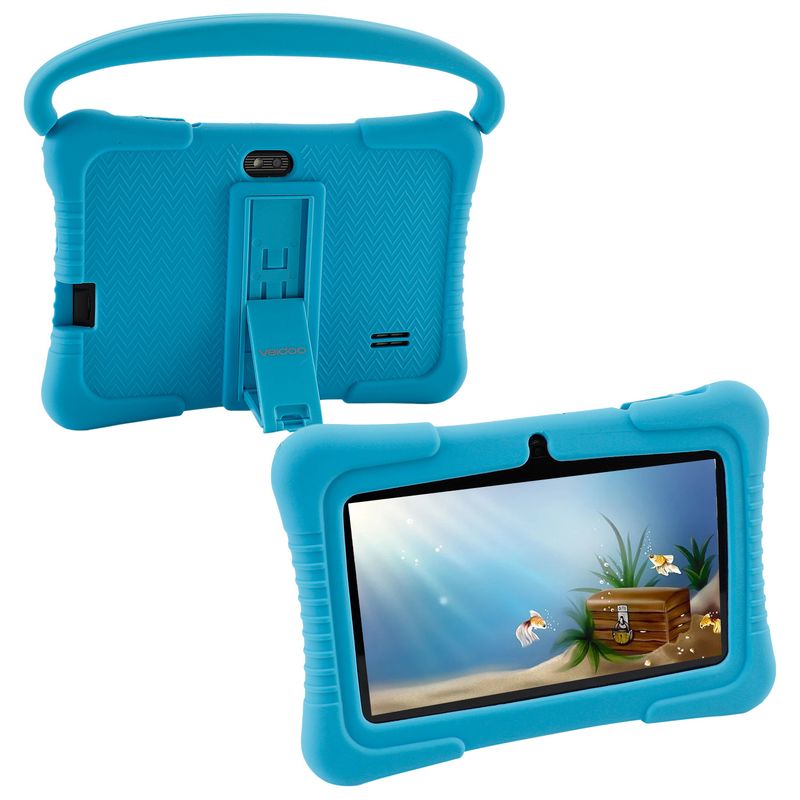 Kids Tablet – 7-inch Android Learning Pad With Parental Control, 32GB Storage, Dual Camera & Shockproof Case – Blue/Pink/Purple/Red_voghion.com
