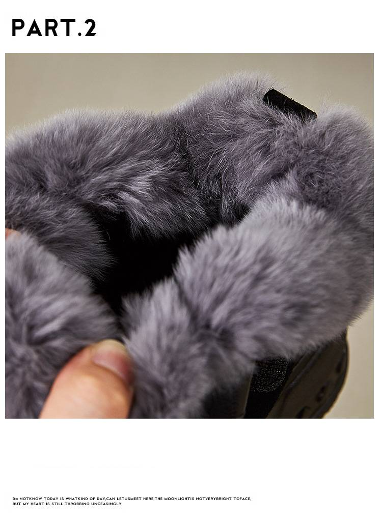 Damenschuhe im neuen Stil, echtes Leder und Kaninchenfell, Slip-On-Mary-Jane-Schuhe mit erhöhter Höhe und dicken Sohlen_voghion.com