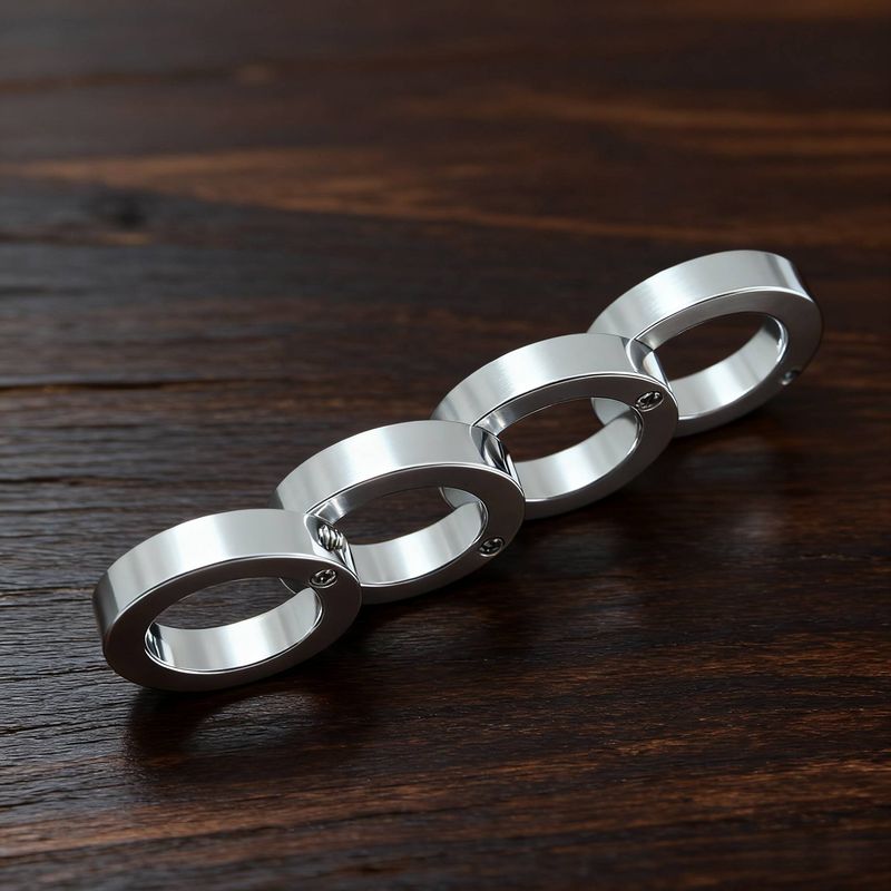Zinc Alloy Multi-Finger Brass Knuckles Ring Multi-Finger Brass Knuckles 12*3.4*0.6 Cm Suitable For Self-Defense And Professional Fighting_voghion.com