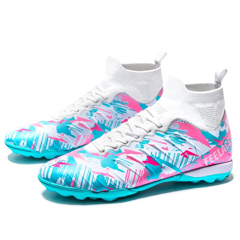 2024 New High-Top Long High-Quality Professional Training Sneakers Broken Spikes Football Shoes_voghion.com