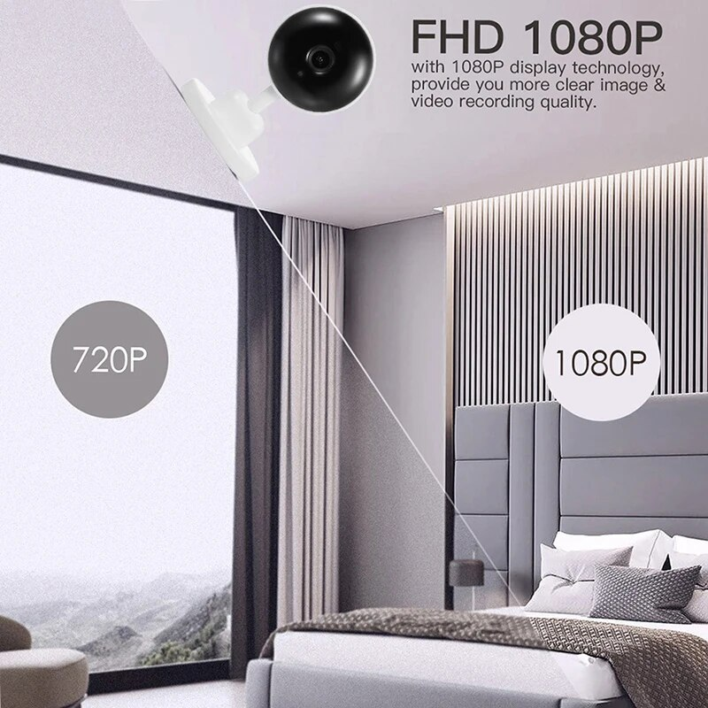 3MP Tuya Mini Babymonitor Smart Life Hjemmesikkerhet Trådløs Toveis Lyd Bevegelsesdeteksjon Nettverkskamera_voghion.com